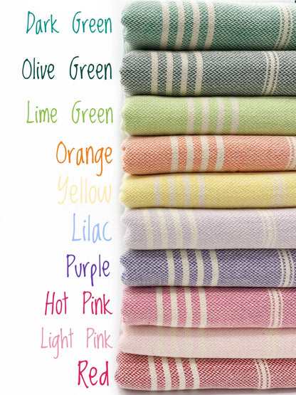 Sand Free Turkish Towel |Striped Beach Towel | Peshtemal - NY Gift Boutique