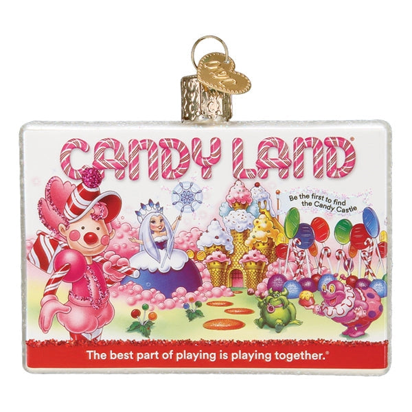 Candy Land Glass Christmas Ornament