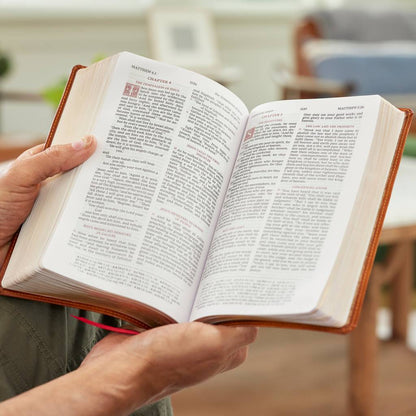 Rsv Personal Size Bible with Cross References, Leathersoft - NY Gift Boutique