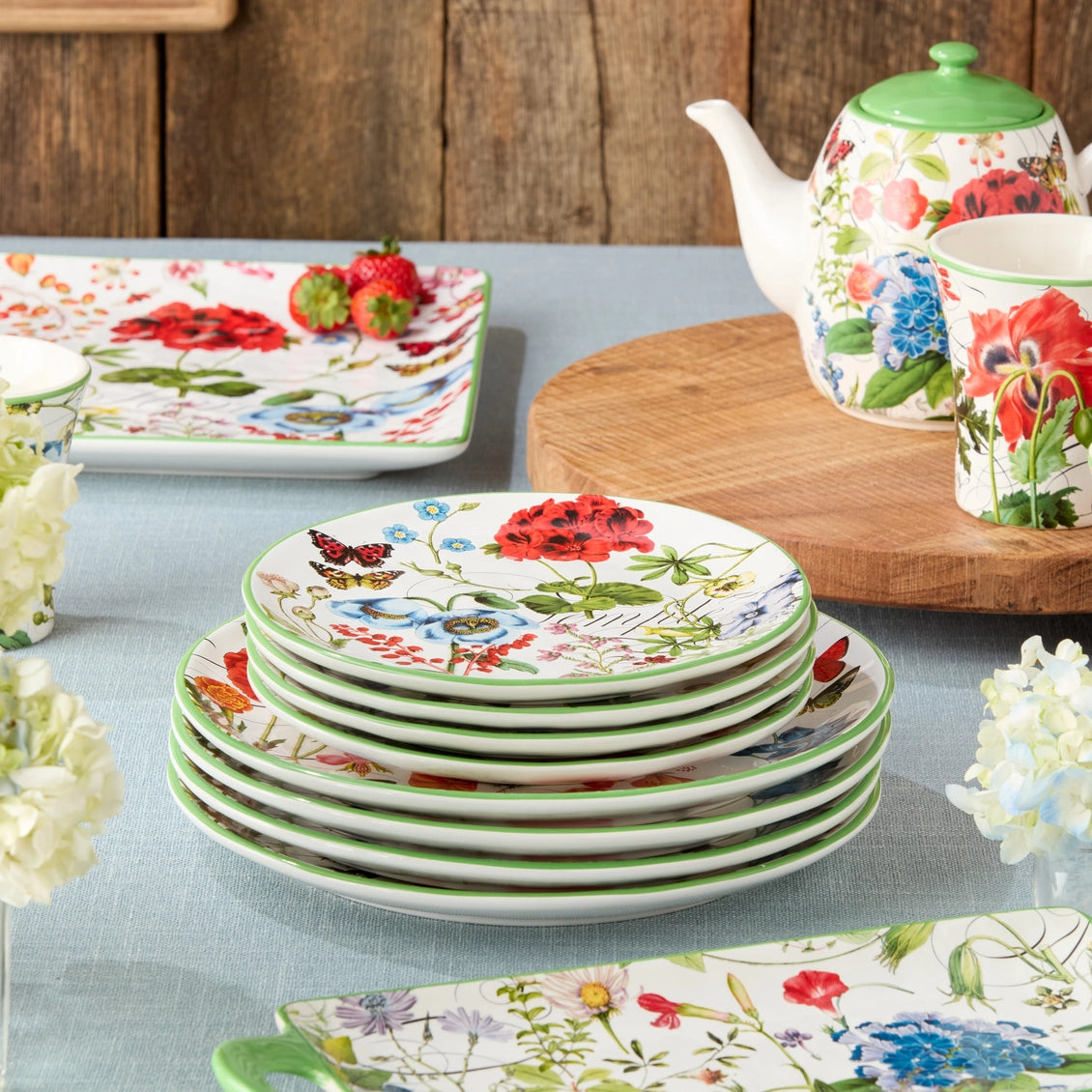 Greenhouse Salad Plates 8.5in Asst Set of 12