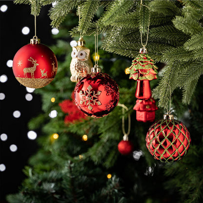 Enchanted Forest Christmas Ornament 80pc Set