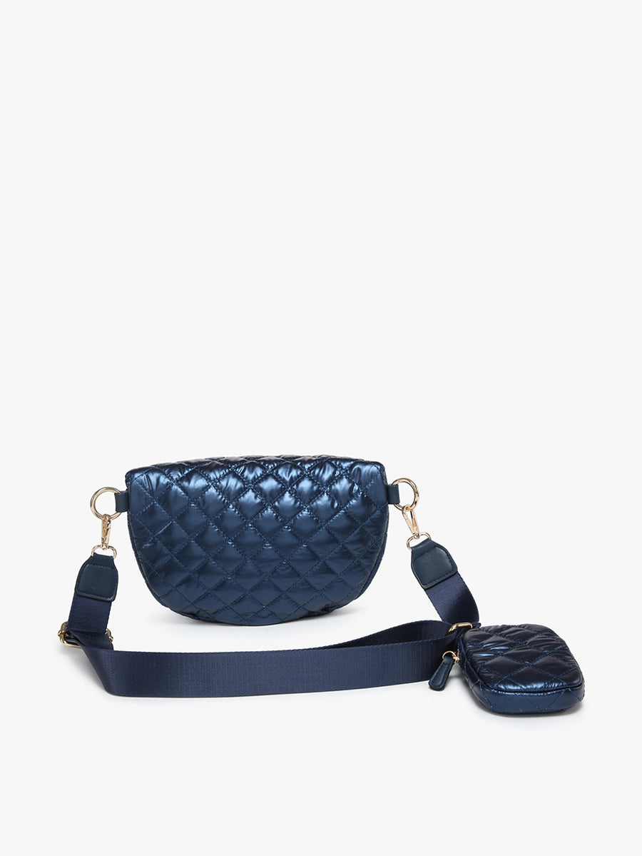 Arianna Quilted Nylon Belt Bag w/ Pouch