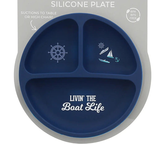 Boat Life - 7.75" Divided Silicone Suction Plate