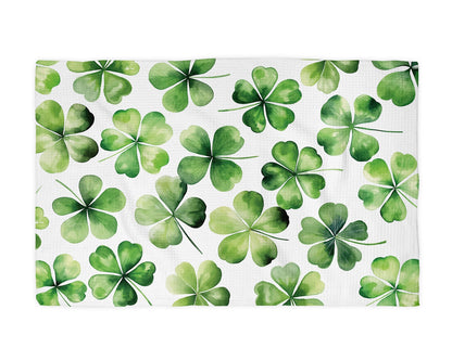 Shamrock Irish St Patrick's Day Kitchen Waffle Towel