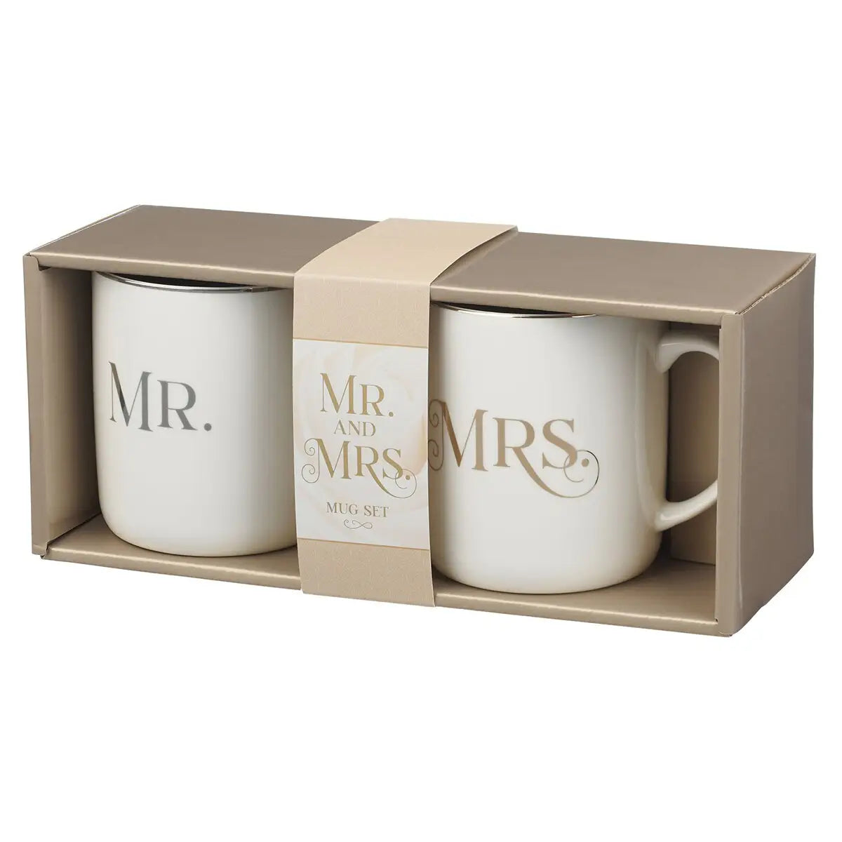 Mug Set 2pc Mr. & Mrs. 1 Cor. 13:4