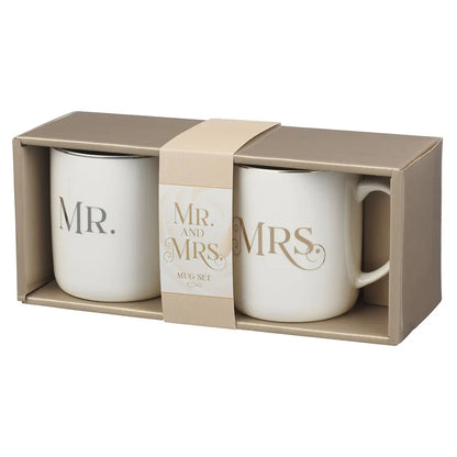 Mug Set 2pc Mr. & Mrs. 1 Cor. 13:4