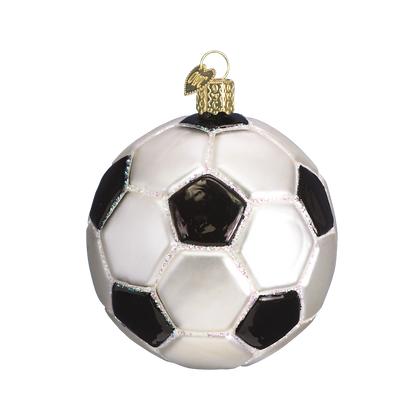 Soccer Ball Blown Glass Ornament