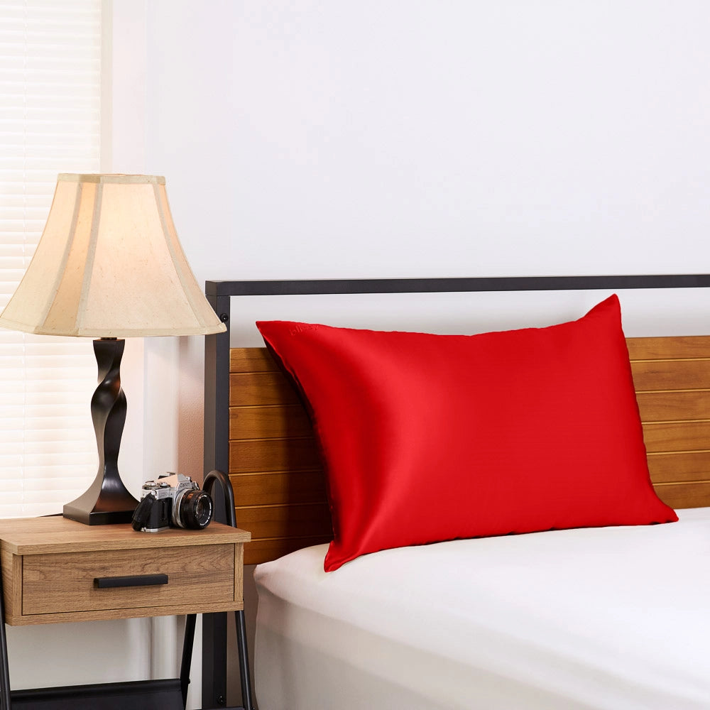 Silk Pillowcase - Red