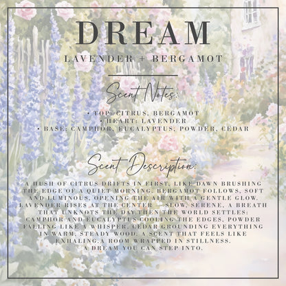 Dream Lavender & Bergamot Candle - Signature Collection