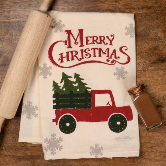 Christmas Truck Kitchen Towel