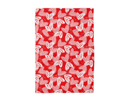 Valentine Heart With Love Xoxo Kitchen Waffle Towel