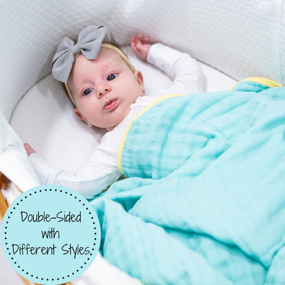 The Sky Is the Limit 100% Cotton Muslin Baby Blanket