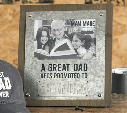 Promoted to Grandpa - 4" X 6" Photo Frame