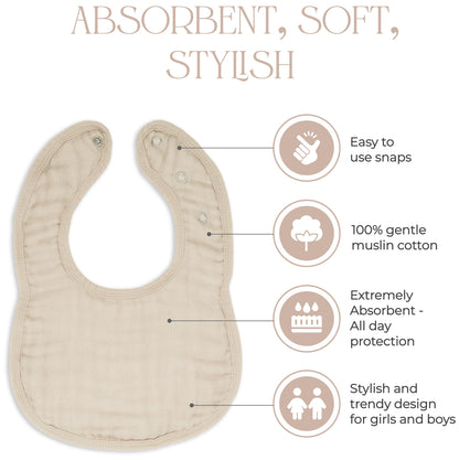 Comfy Cubs Muslin Cotton Baby Bibs