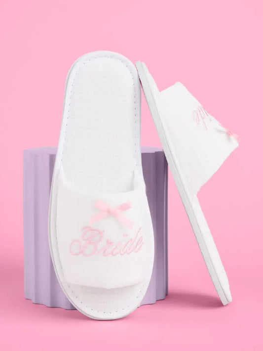Pampered Bride Waffle Slippers