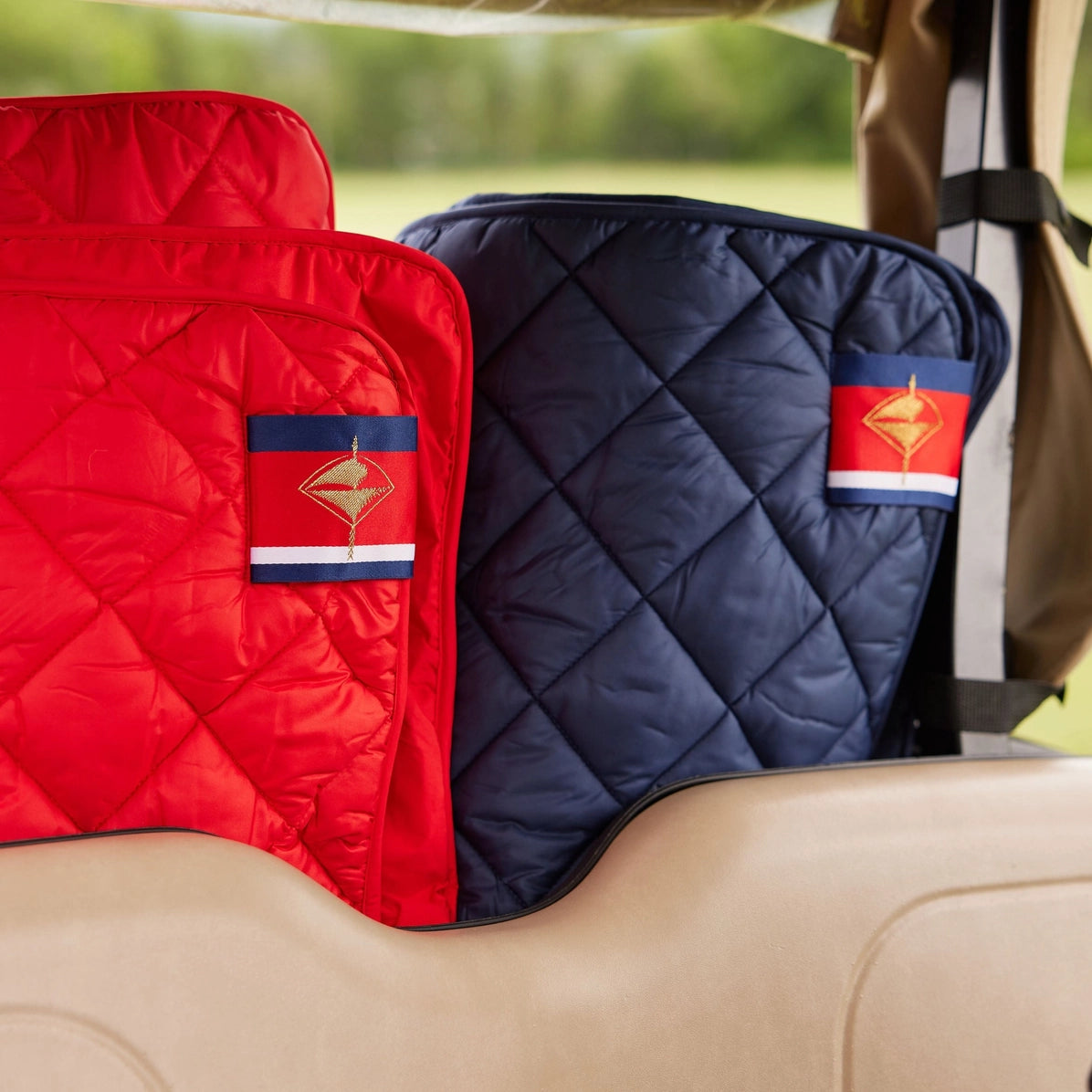 Red Waterproof Quilted Puffer Blanket