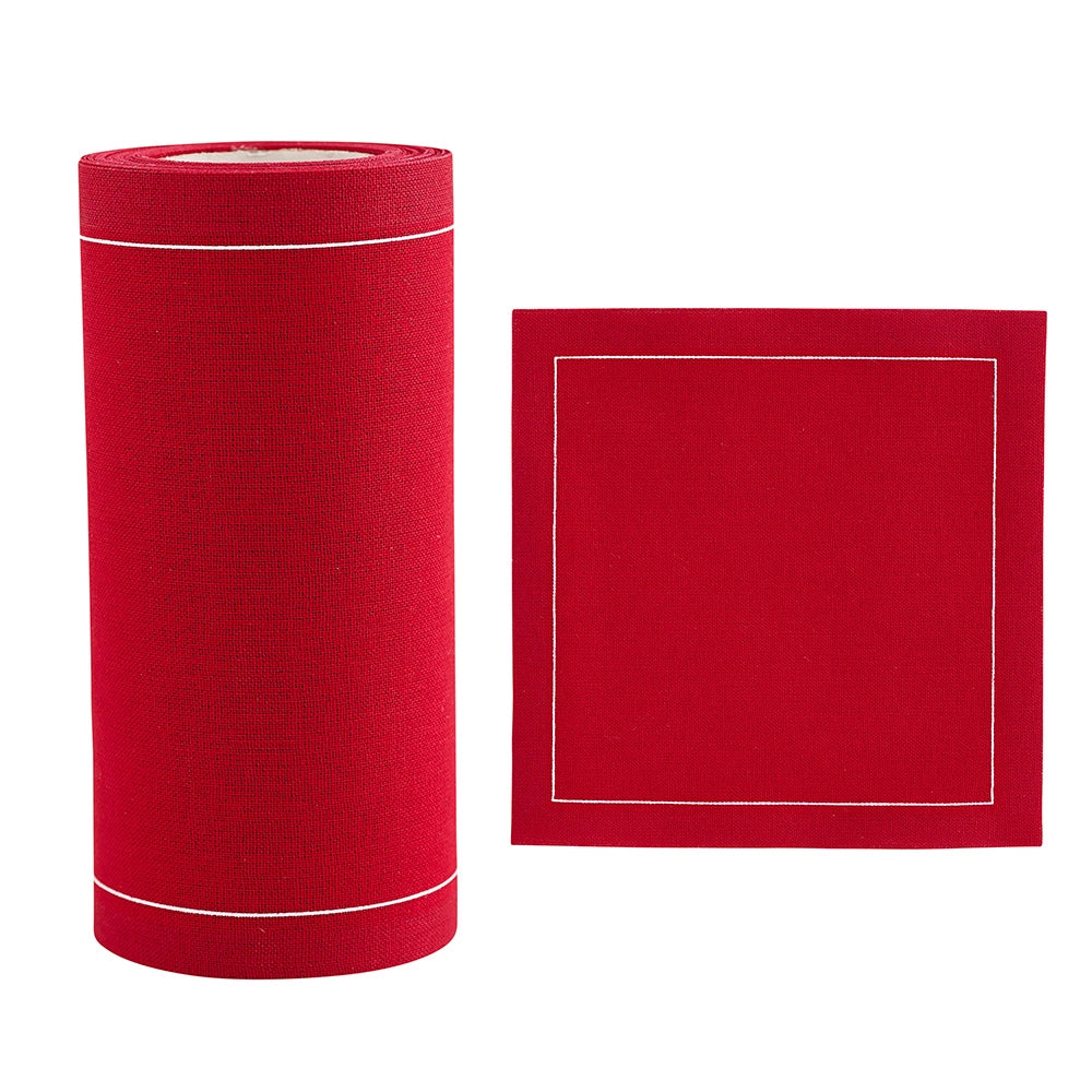 Solid Red Carpet Cocktail Napkin