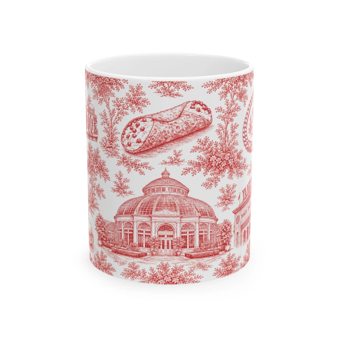 Bronx Toile De Jouy Chinoiserie Ceramic Mug