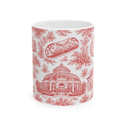 Bronx Toile De Jouy Chinoiserie Ceramic Mug