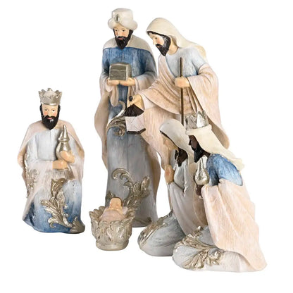 Nativity Holy Family Wisemen Gifts 9.75H