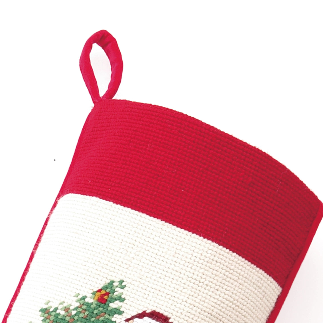 Jingle Claus Needlepoint Stocking