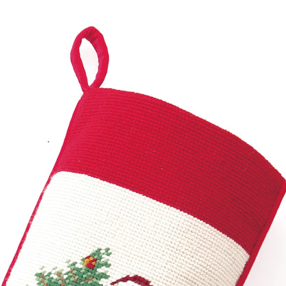 Jingle Claus Needlepoint Stocking