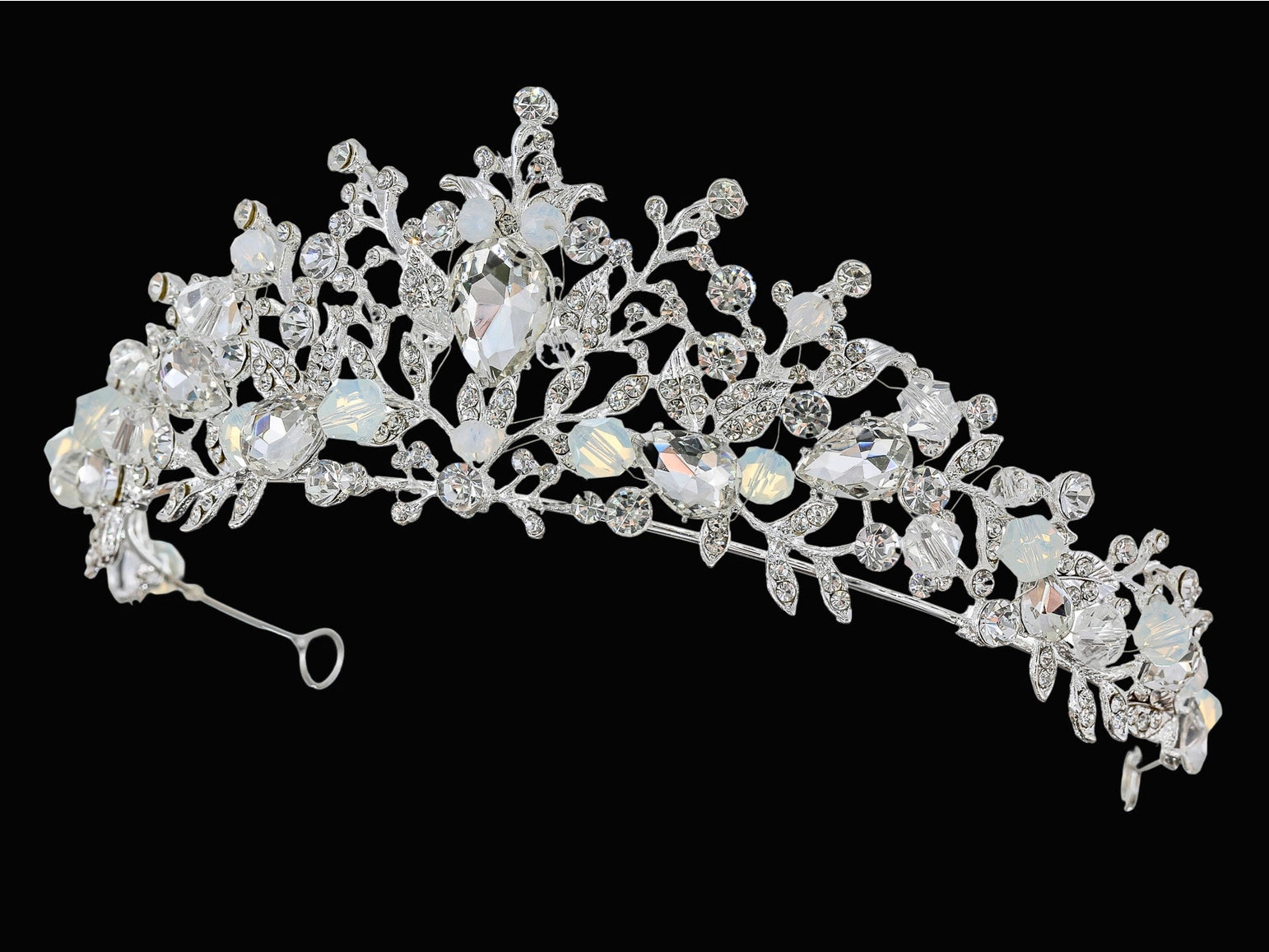 Crystal Flower Bridal Tiara Crown - NY Gift Boutique