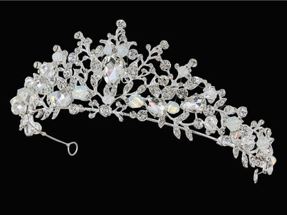 Crystal Flower Bridal Tiara Crown - NY Gift Boutique