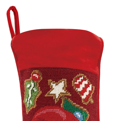 Gingerbread Man Needlepoint Stocking