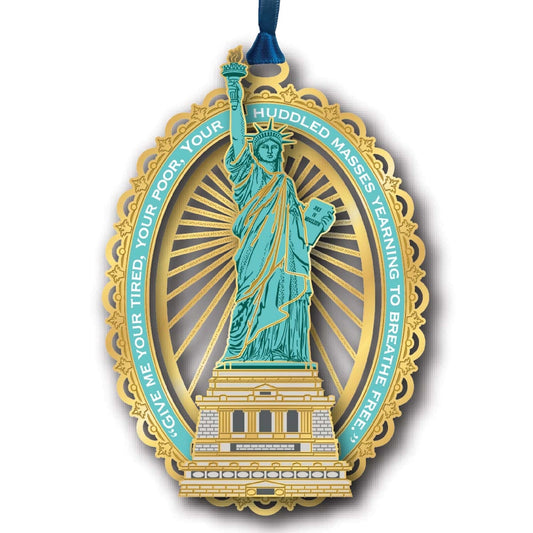 Statue of Liberty Brass Ornament - NY Gift Boutique