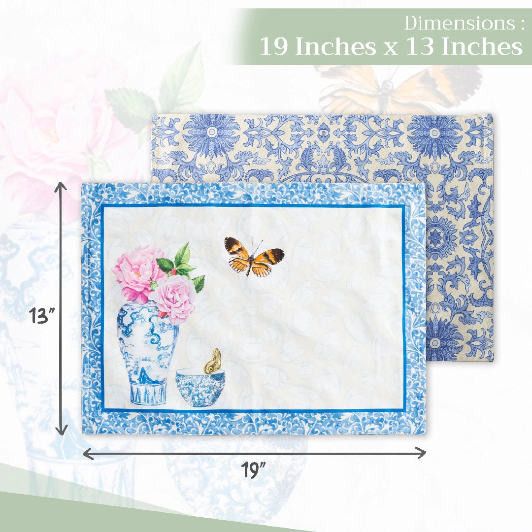 Canton - Placemats 100% Cotton 13" X 19" - Set of 4