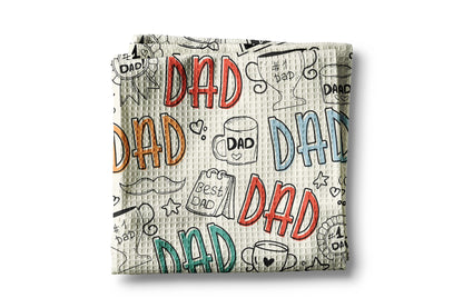 Best Dad Waffle Weave Towel - NY Gift Boutique