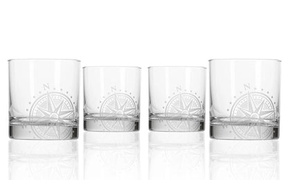Compass Star 10oz On the Rocks Cocktail Glass Set of 12