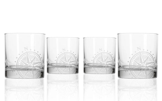 Compass Star 10oz On the Rocks Cocktail Glass Set of 12