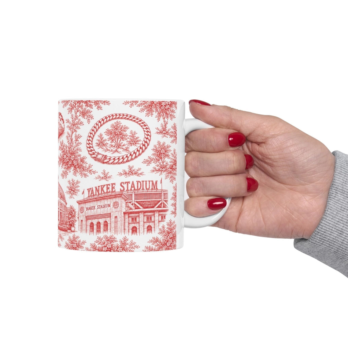 Bronx Toile De Jouy Chinoiserie Ceramic Mug