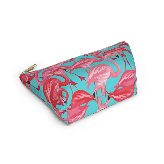 Pink Flamingo Flock Accessory Bag
