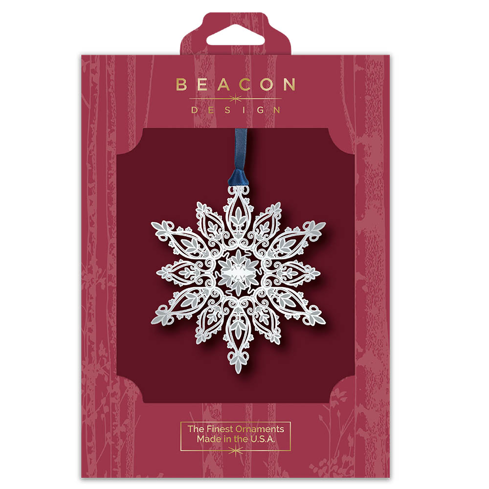 Wondrous Snowflake Brass Ornament