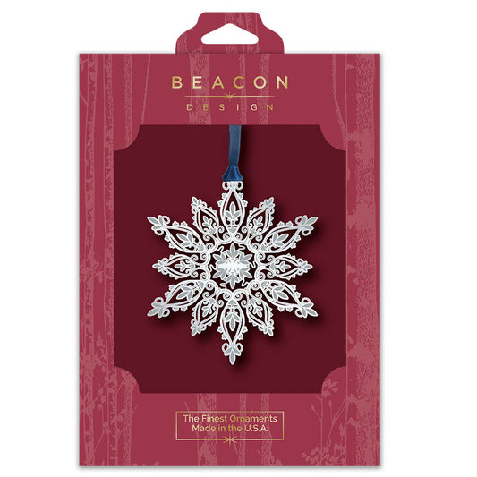 Wondrous Snowflake Brass Ornament