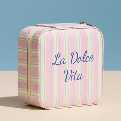 La Dolce Vita Travel Jewelry Box – Dusty Pink Preorder Ships March '26