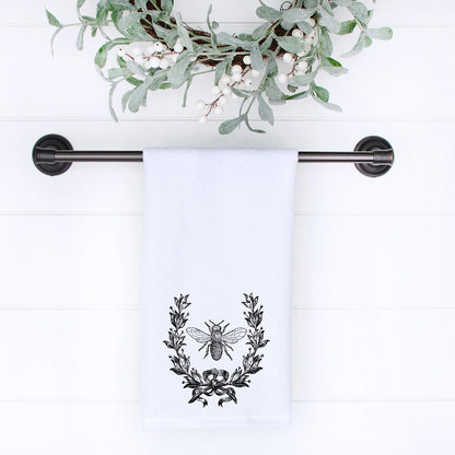 French Inspired Black Bee Hand Towel
