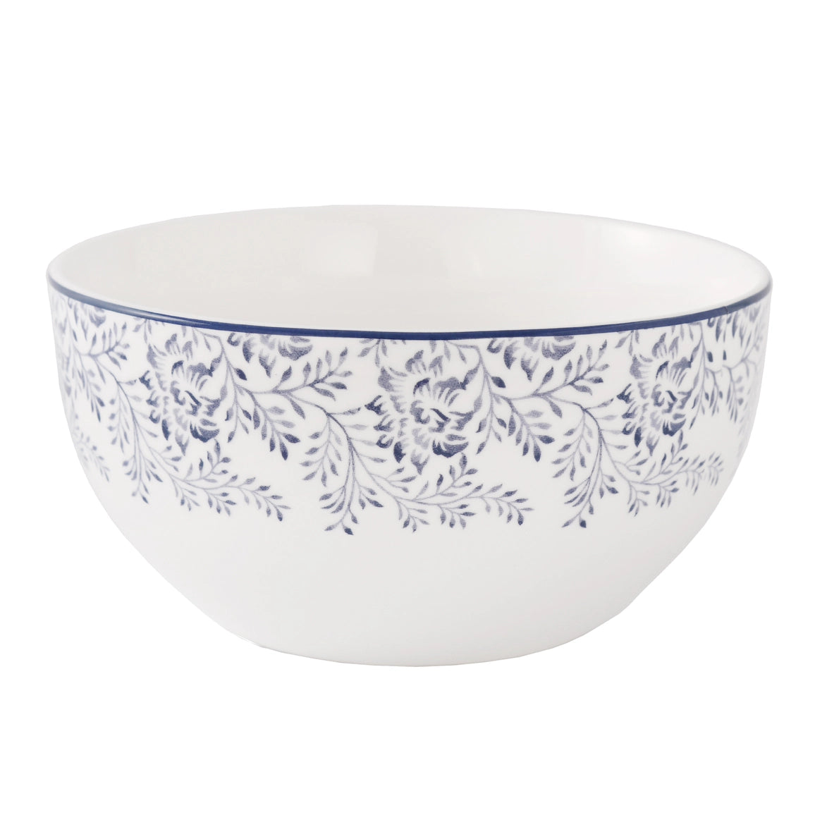 Delicate Blue Floral Bone China Dinnerware Set 16 Pc for 4