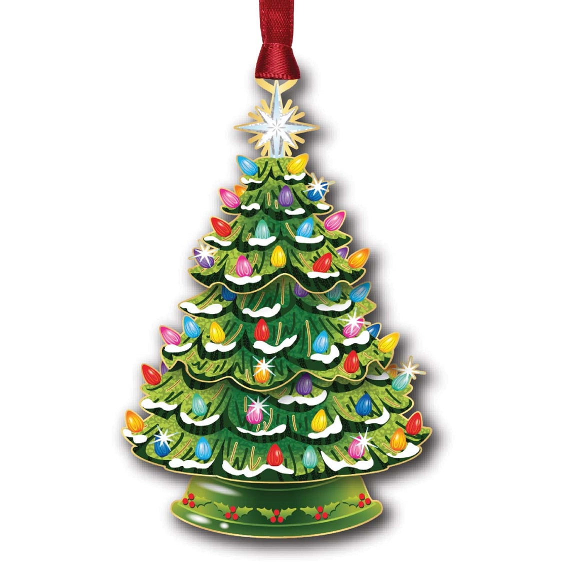 Nostalgic Christmas Tree Brass Ornament