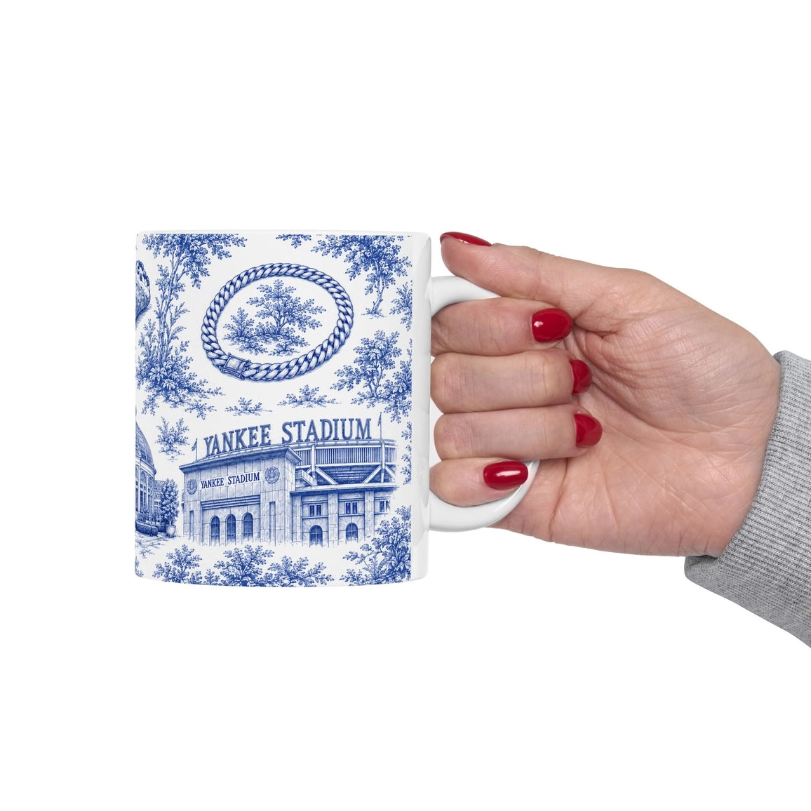Bronx Toile De Jouy Chinoiserie Ceramic Mug