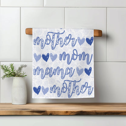 Mother/Mom Chinoiserie Waffle Weave Towel - NY Gift Boutique