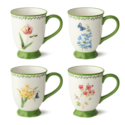 Mirabella Footed Mug 14 oz. 4 Asst Set of 12