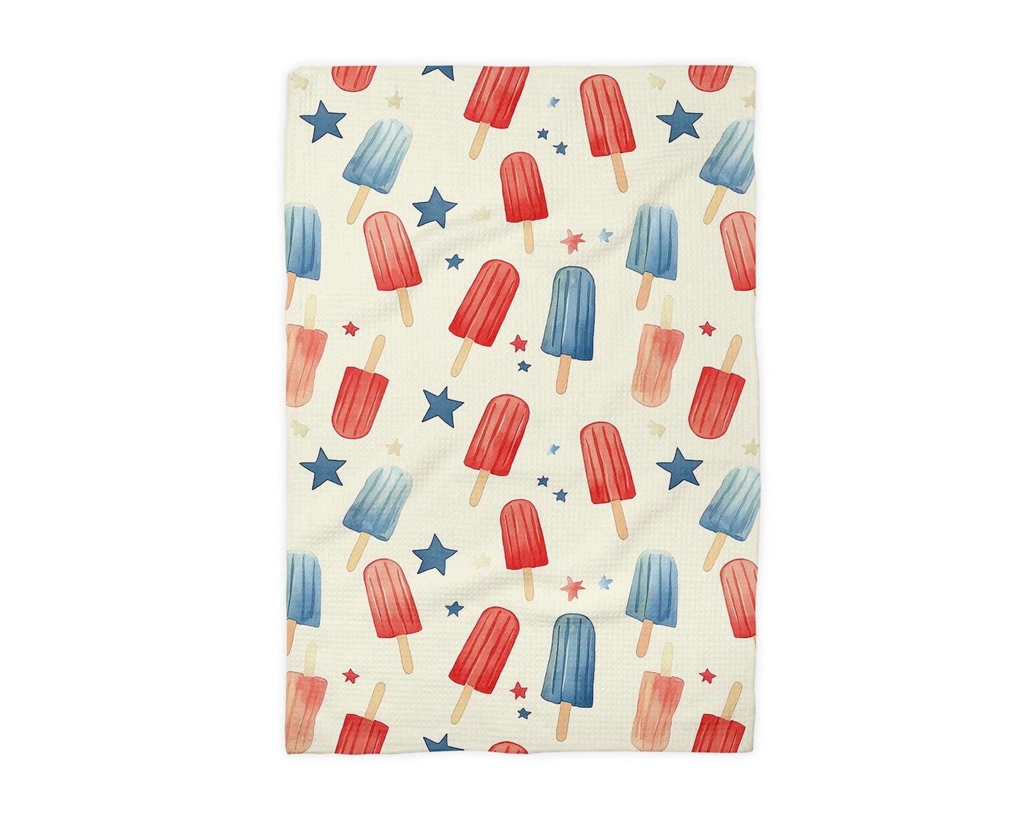 July 4th Popsicle Patriotic Waffle Weave Towel - NY Gift Boutique