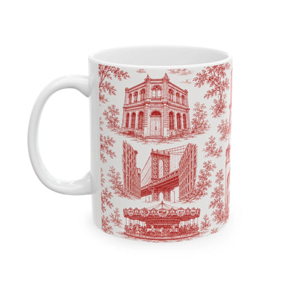 Dumbo Toile De Jouy Chinoiserie Ceramic Mug