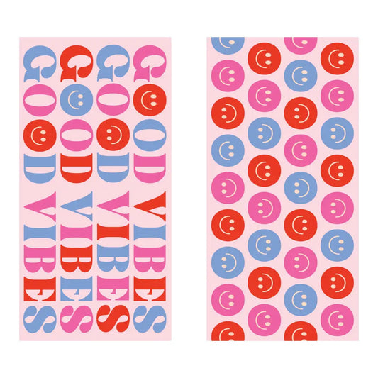 Happy Good Vibes Quick Dry Beach Towel