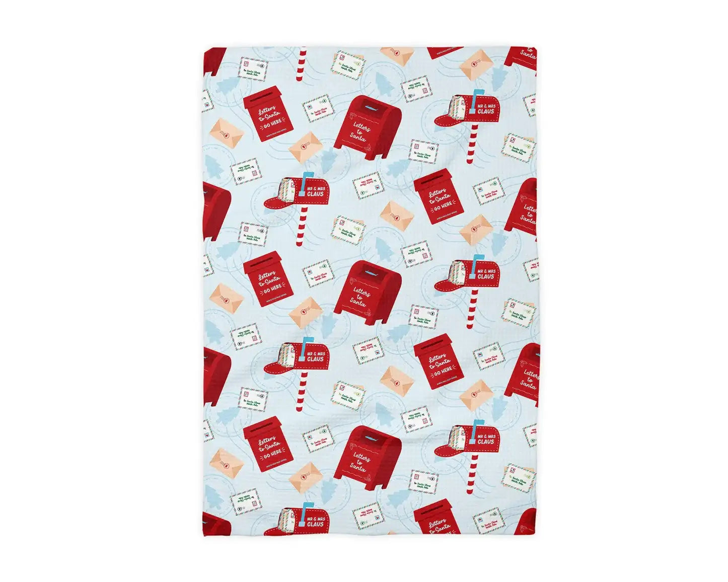 Letters To Santa Kitchen Waffle Weave Towel