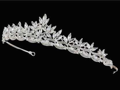 Royal Crystal Bridal Tiara - Silver - NY Gift Boutique